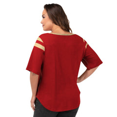 San Francisco 49ers G-III 4Her by Carl Banks Women's Plus Size Linebacker T-Shirt Red | NFL