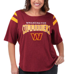 Washington Commanders G-III 4Her by Carl Banks Women's Plus Size Linebacker T-Shirt Burgundy | NFL