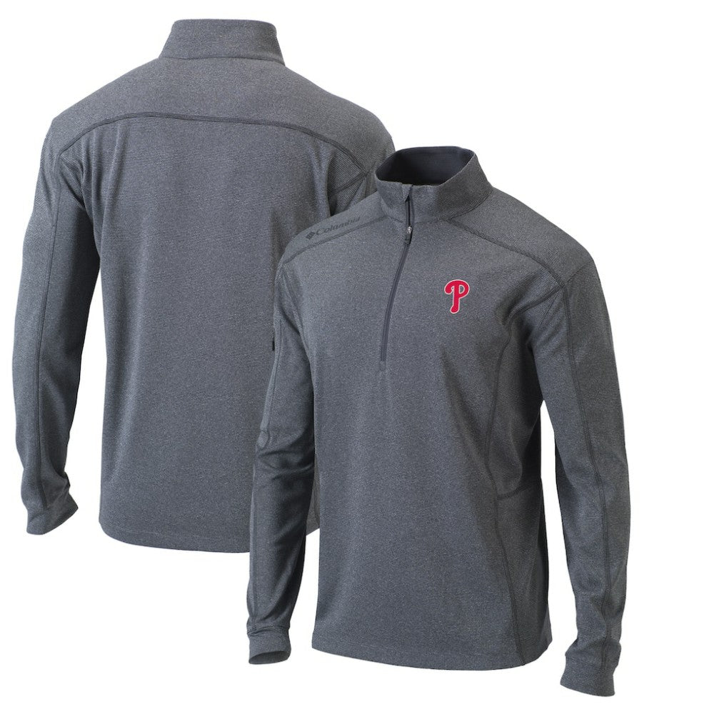 Philadelphia Phillies Columbia Omni-Wick Shotgun Quarter-Zip Pullover Top - MLB