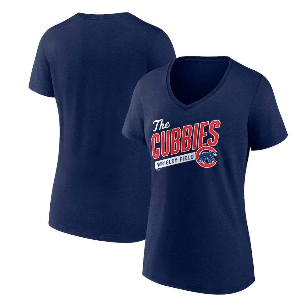 Chicago Cubs Women's Hometown Collection Those Cubbies V-Neck T-Shirt - MLB