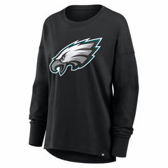 Philadelphia Eagles Women's Essential Long Sleeve T-Shirt Black | Fanatics