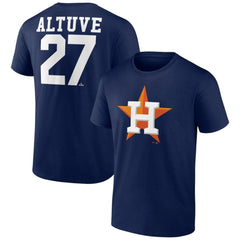 Jose Altuve Houston Astros Player Icon Name & Number T-Shirt - MLB