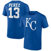 Salvador Perez Kansas City Royals Player Icon Name & Number T-Shirt - MLB
