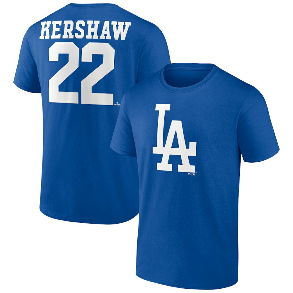 Clayton Kershaw Los Angeles Dodgers Player Icon Name & Number T-Shirt - MLB