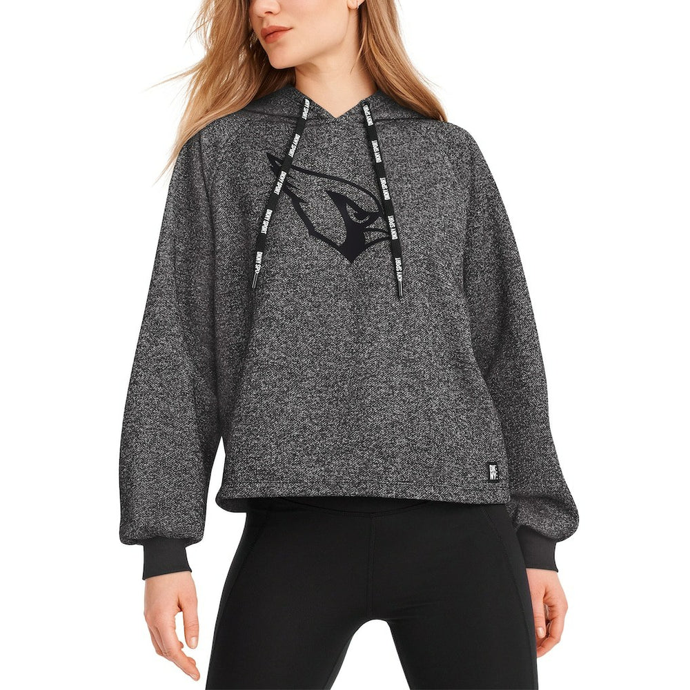 Arizona Cardinals DKNY Sport Women's Debbie Dolman Raglan Pullover Hoodie Black | NFL