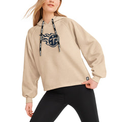 Tennessee Titans DKNY Sport Women's Debbie Dolman Raglan Pullover Hoodie Cream | NFL