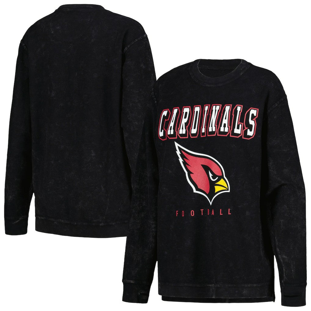 Arizona Cardinals G-III 4Her by Carl Banks Women's Comfy Cord Pullover Sweatshirt Black | NFL