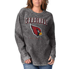 Arizona Cardinals G-III 4Her by Carl Banks Women's Comfy Cord Pullover Sweatshirt Black | NFL