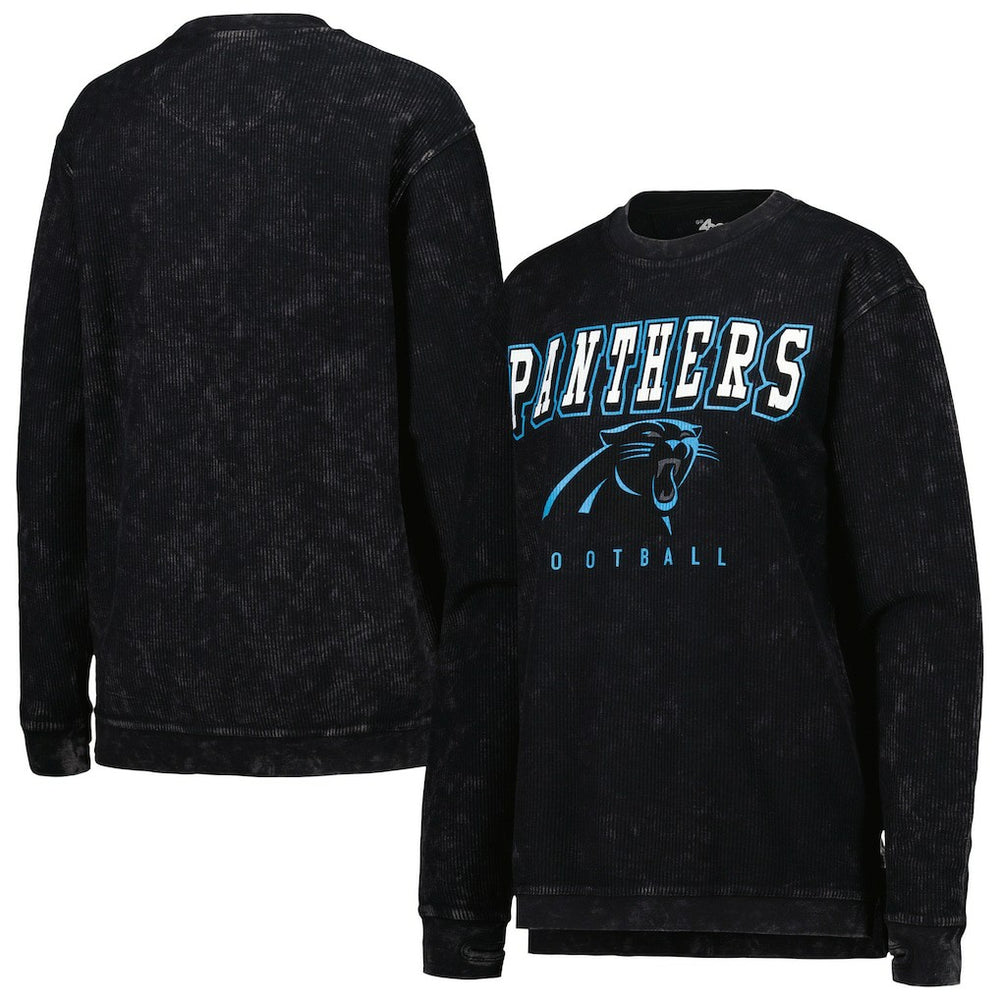 Carolina Panthers G-III 4Her by Carl Banks Women's Comfy Cord Pullover Sweatshirt Black | NFL