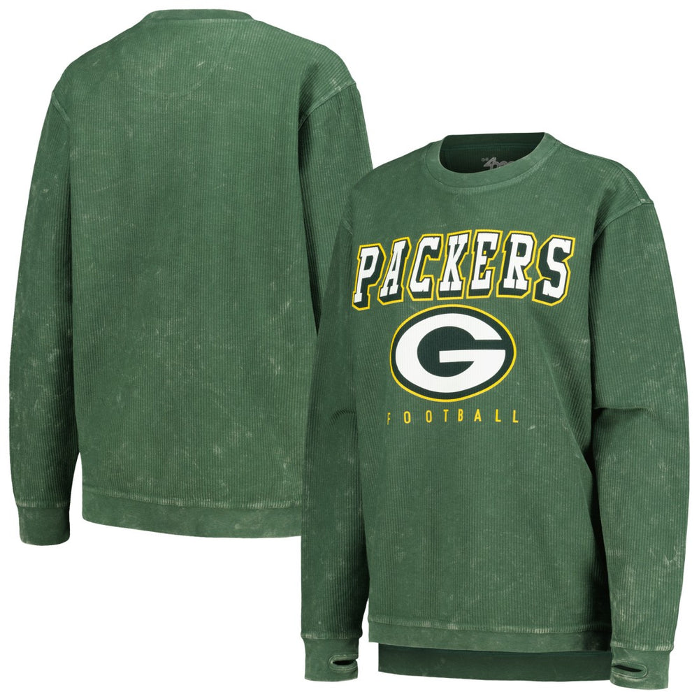 Green Bay Packers G-III 4Her by Carl Banks Women's Comfy Cord Pullover Sweatshirt Green | NFL
