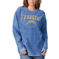 Los Angeles Chargers G-III 4Her by Carl Banks Women's Comfy Cord Pullover Sweatshirt Powder Blue | NFL