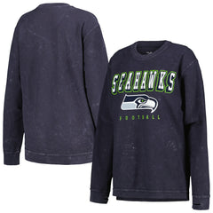 Seattle Seahawks G-III 4Her by Carl Banks Women's Comfy Cord Pullover Sweatshirt College Navy | NFL