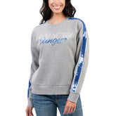 New York Rangers G-III 4Her by Carl Banks Women's Penalty Box Pullover Sweatshirt - Gray - NHL