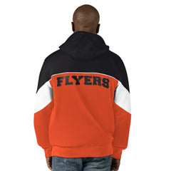 Philadelphia Flyers Starter Power Forward Full-Zip Hoodie - Black/Orange - NHL