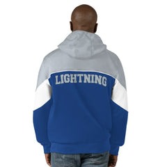 Tampa Bay Lightning Starter Power Forward Full-Zip Hoodie - Blue/Gray - NHL