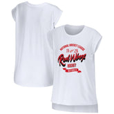 Detroit Red Wings WEAR by Erin Andrews Women's Domestic Tank Top - White - NHL