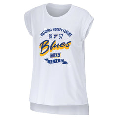 St. Louis Blues WEAR by Erin Andrews Women's Domestic Tank Top - White - NHL