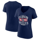 Colorado Rockies Women's Americana Team V-Neck T-Shirt - MLB