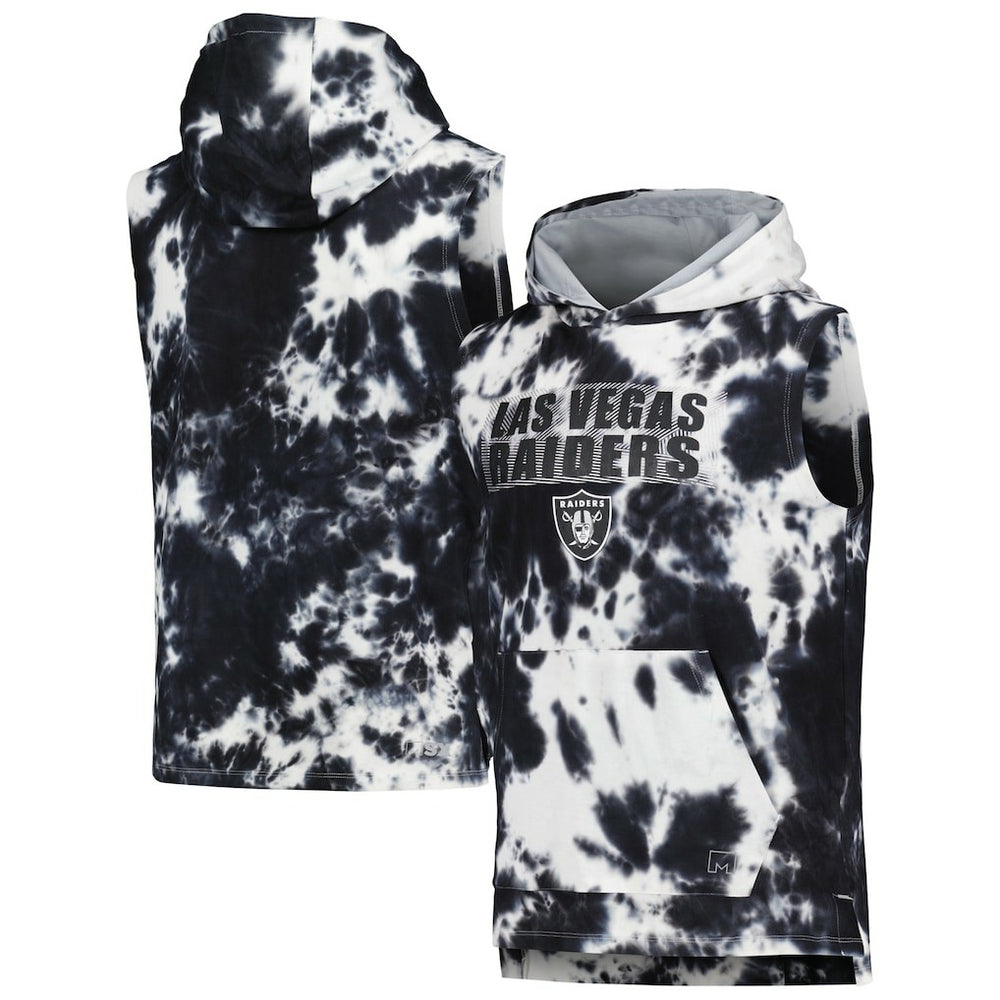 Las Vegas Raiders MSX by Michael Strahan Resistance Sleeveless Pullover Hoodie Black | NFL