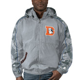 Denver Broncos Starter Thursday Night Gridiron Throwback Full-Zip Jacket Gray | NFL