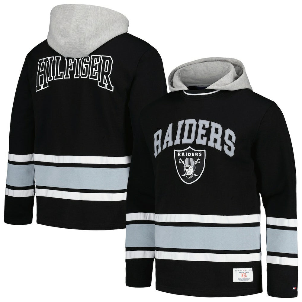 Las Vegas Raiders Tommy Hilfiger Ivan Fashion Pullover Hoodie Black | NFL