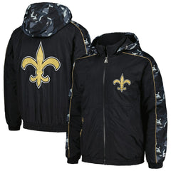 New Orleans Saints Starter Thursday Night Gridiron Full-Zip Hoodie Black | NFL