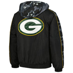 Green Bay Packers Starter Thursday Night Gridiron Full-Zip Hoodie Black | NFL