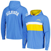 Los Angeles Chargers Tommy Hilfiger Morgan Long Sleeve Hoodie T-Shirt Powder Blue | NFL