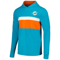 Miami Dolphins Tommy Hilfiger Morgan Long Sleeve Hoodie T-Shirt Aqua | NFL