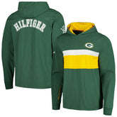 Green Bay Packers Tommy Hilfiger Morgan Long Sleeve Hoodie T-Shirt Green | NFL