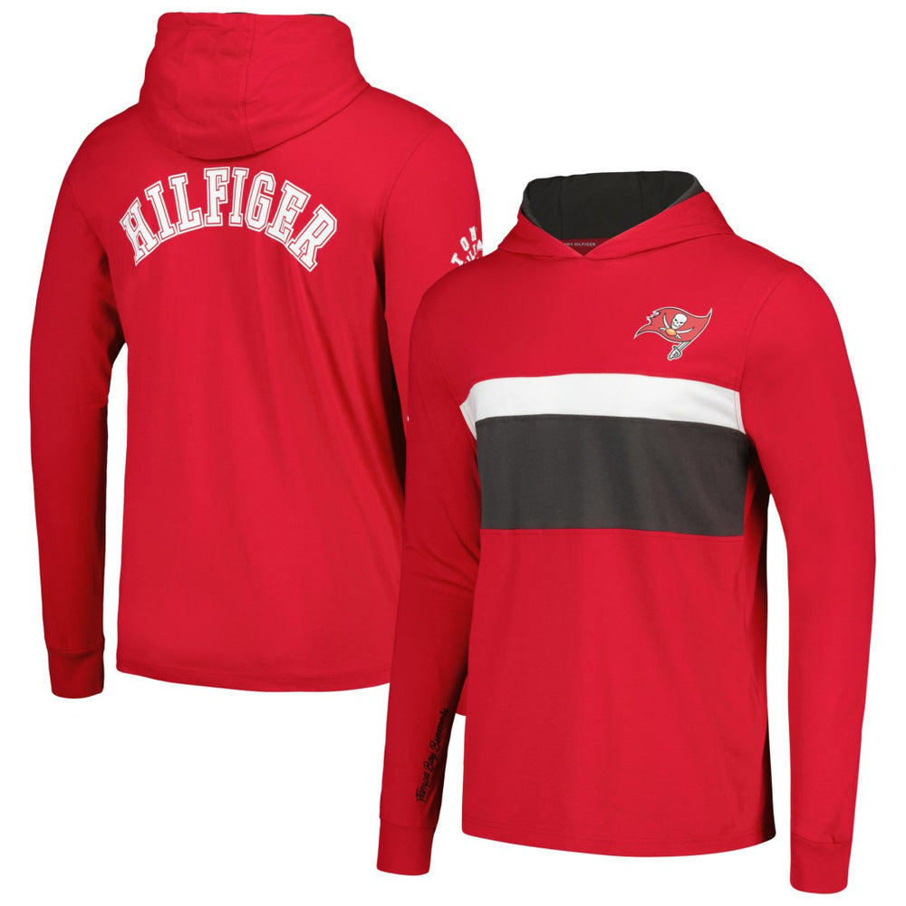Tampa Bay Buccaneers Tommy Hilfiger Morgan Long Sleeve Hoodie T-Shirt Red | NFL