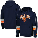Chicago Bears Starter Captain Pullover Hoodie Navy | NFL