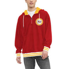Kansas City Chiefs Tommy Hilfiger Aaron Quarter-Zip Hoodie Red | NFL