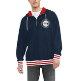 New England Patriots Tommy Hilfiger Aaron Quarter-Zip Hoodie Navy | NFL