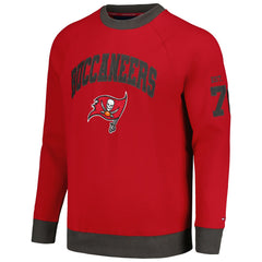 Tampa Bay Buccaneers Tommy Hilfiger Reese Raglan Tri-Blend Pullover Sweatshirt Red | NFL