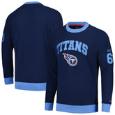 Tennessee Titans Tommy Hilfiger Reese Raglan Tri-Blend Pullover Sweatshirt Navy | NFL