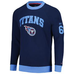 Tennessee Titans Tommy Hilfiger Reese Raglan Tri-Blend Pullover Sweatshirt Navy | NFL