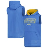 Los Angeles Chargers MSX by Michael Strahan Marathon Sleeveless Pullover Hoodie Powder Blue | NFL