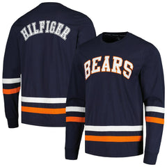 Chicago Bears Tommy Hilfiger Nolan Long Sleeve T-Shirt Navy/Orange | NFL