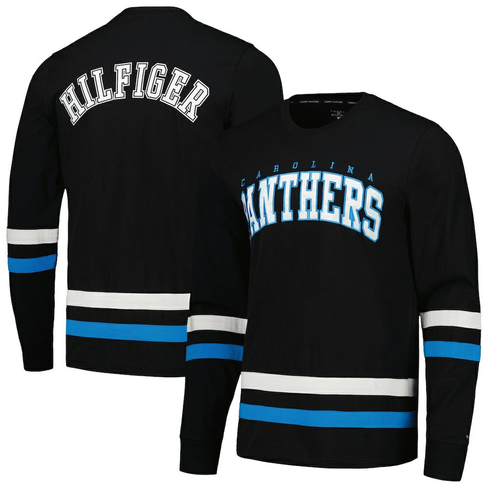 Carolina Panthers Tommy Hilfiger Nolan Long Sleeve T-Shirt Black/Blue | NFL
