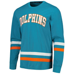 Miami Dolphins Tommy Hilfiger Nolan Long Sleeve T-Shirt Aqua/Orange | NFL