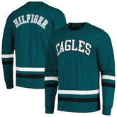 Philadelphia Eagles Tommy Hilfiger Nolan Long Sleeve T-Shirt Midnight Green/Black | NFL