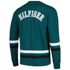Philadelphia Eagles Tommy Hilfiger Nolan Long Sleeve T-Shirt Midnight Green/Black | NFL