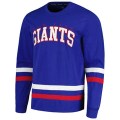New York Giants Tommy Hilfiger Nolan Long Sleeve T-Shirt Royal/Red | NFL