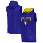 Los Angeles Rams MSX by Michael Strahan Marathon Sleeveless Pullover Hoodie Royal | NFL