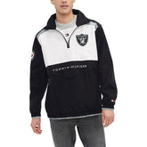 Las Vegas Raiders Tommy Hilfiger Carter Half-Zip Hooded Top Black/White | NFL