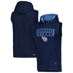 Tennessee Titans MSX by Michael Strahan Marathon Sleeveless Pullover Hoodie Navy | NFL