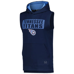 Tennessee Titans MSX by Michael Strahan Marathon Sleeveless Pullover Hoodie Navy | NFL