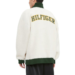 Green Bay Packers Tommy Hilfiger Jordan Sherpa Quarter-Zip Sweatshirt Cream | NFL