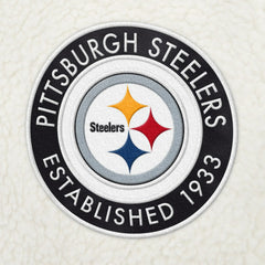 Pittsburgh Steelers Tommy Hilfiger Jordan Sherpa Quarter-Zip Sweatshirt Cream | NFL
